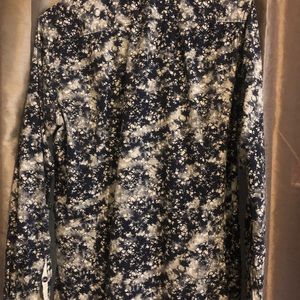 Across The Pond Long Sleeved Navy Blue Shirt